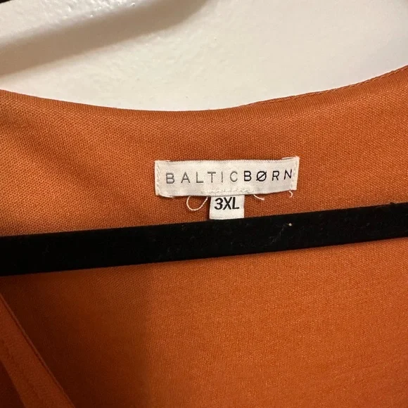 Baltic Born Orange Brown Wrap Maxi Dress with Flutter Sleeves - Picture 3 of 7